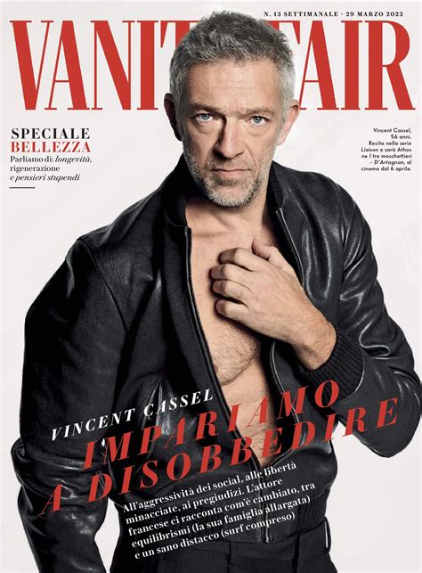 Vincent Cassel in Prada on Vanity Fair Italia March 22nd, 2023 